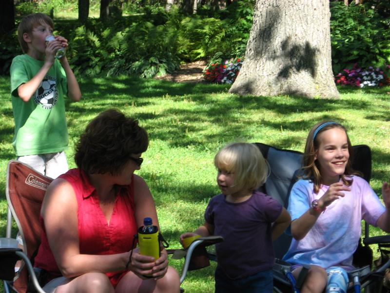 2250 Christian Beamer, Connie, Melia (a foster child the Beamers had for the weekend) and Kseniya